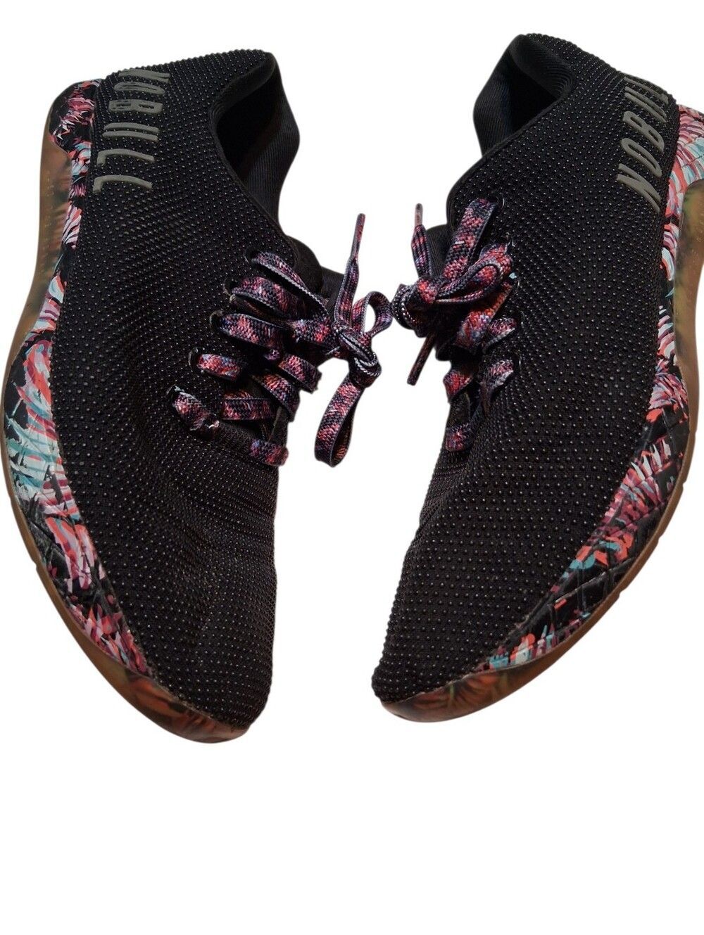 NOBULL Midnight Palm Black Floral SuperFabric Training Shoes Sneakers M8 / W 9.5